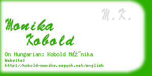 monika kobold business card